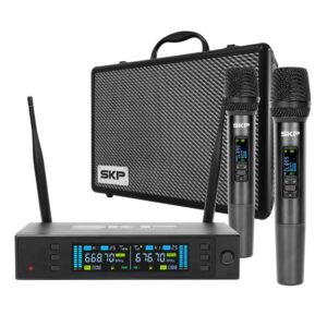 Micrófono Inalámbrico Doble SKP Clarity II, Sistema UHF · Sonido Profesional - Imagen 1