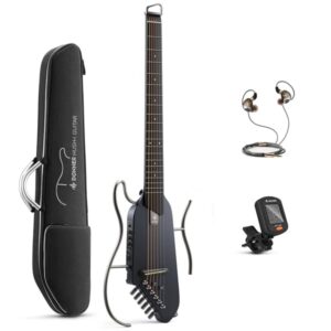 Guitarra Eléctrica De Viaje Donner HUSH I BLACK - Imagen 5