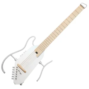 Guitarra Eléctrica De Viaje Donner HUSH I PRO WHITE - Imagen 1