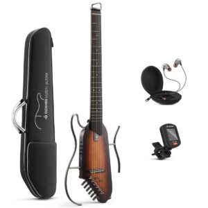 Guitarra Eléctrica De Viaje Donner HUSH I SUNBURST - Imagen 1