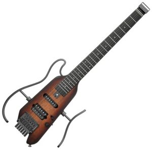Guitarra Eléctrica De Viaje Donner HUSH X SUNBURST - Imagen 2