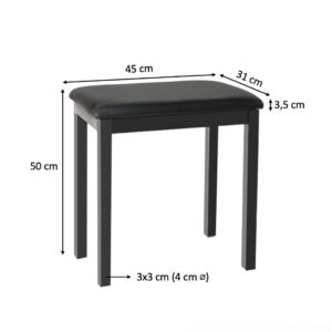 Banqueta Para Teclado o Piano Hebikuo Q90H - Imagen 2