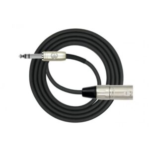 Cable XLR Macho a Plug 1/4 TRS Kirlin MP483‑3M‑BK, 3 m · Balanceado y OFC 🎚️🔌 - Imagen 1
