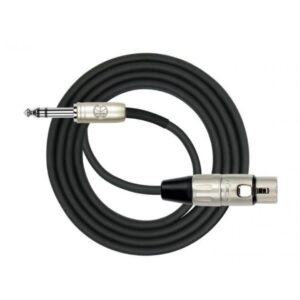 Cable XLR Hembra a Plug 1/4 TRS Kirlin MP484‑3M‑BK — 3 m · Balanceado y OFC 🎚️🔌 - Imagen 1