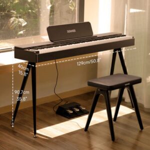 Piano Digital Donner OURA S100 88 Teclas. Color Blanco – Sonido Premium y Diseño Compacto - Imagen 5