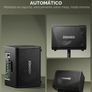 Parlante Activo Portátil Donner MT‑1, 300 wrms, Bluetooth y Batería Recargable - Imagen 3