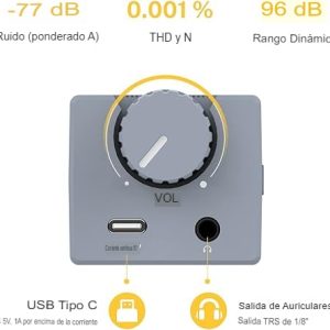 Amplificador de Audífonos In‑Ear Mono Donner EM1 – Compacto, Potente y Recargable - Imagen 4