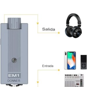 Amplificador de Audífonos In‑Ear Mono Donner EM1 – Compacto, Potente y Recargable - Imagen 7